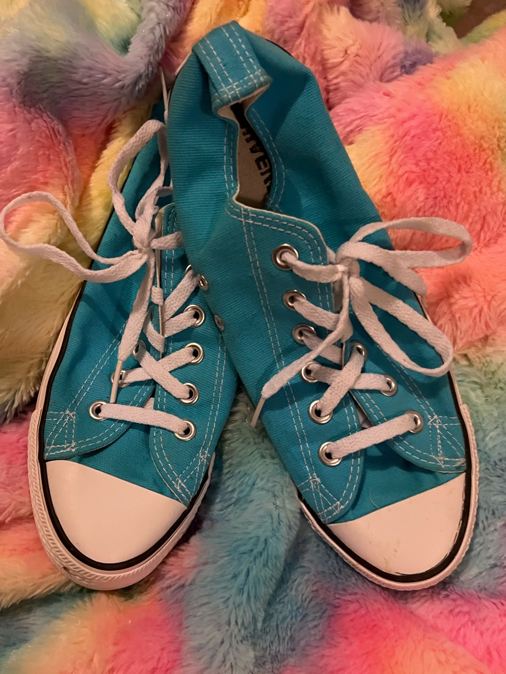 Converse Teal Canvas Sneakers